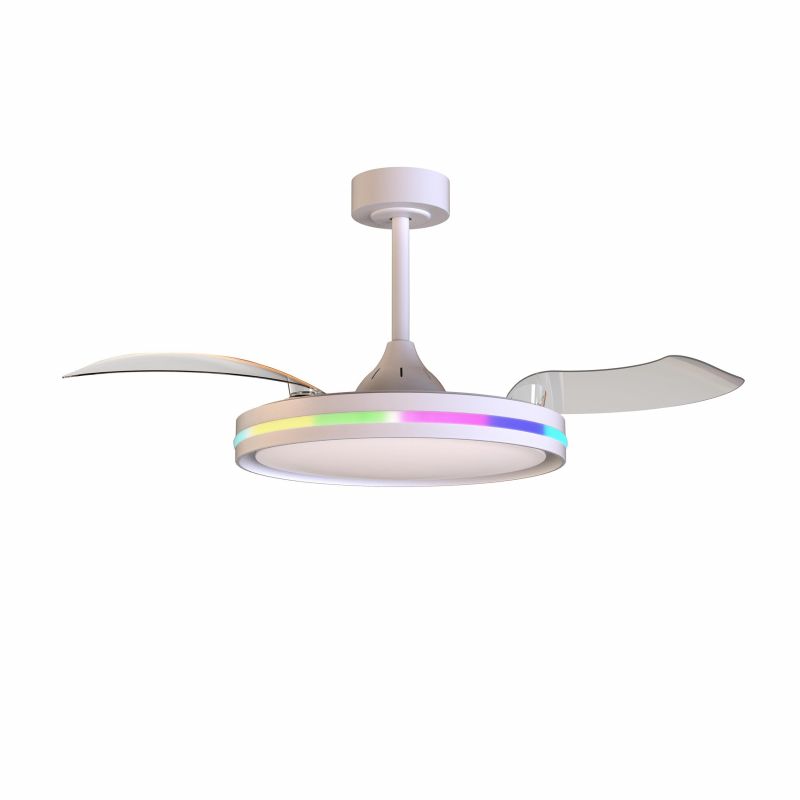 Люстра потолочная-вентилятор Mantra RAFAGA LED 3000-6500К (теплый,белый,холодный) 8727 фото 1