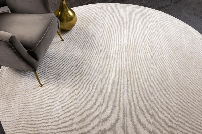 Индийский ковер из шерсти и арт-шёлка Carpet «MURUGAN» PLAIN-SNO-AH11/G099(Round) 249 x 249 см