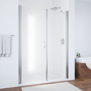 Душевая дверь Vegas Glass EP-F-2 185 08 10 L, профиль хром, стекло матовое