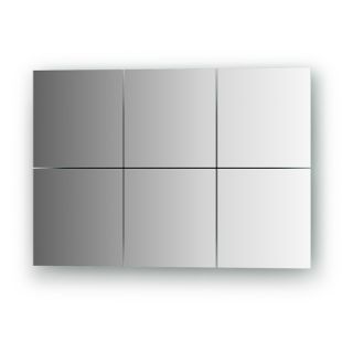 Зеркальная плитка со шлифованной кромкой - комплект 6 шт 15х15 Evoform REFLECTIVE BY 1404 серебро