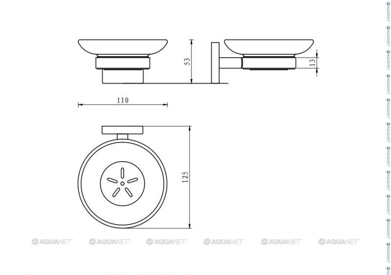 Мыльница для ванной Aquanet Flash S7 00210778