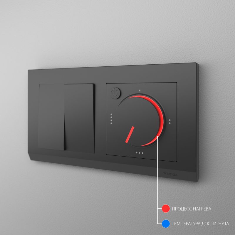 Терморегулятор электромеханический для теплого пола (черный матовый) Werkel W1151108 фото 5