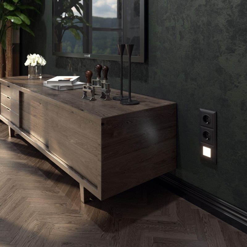 Розетка с заземлением и шторками (черный матовый) Werkel W1171108 фото 8