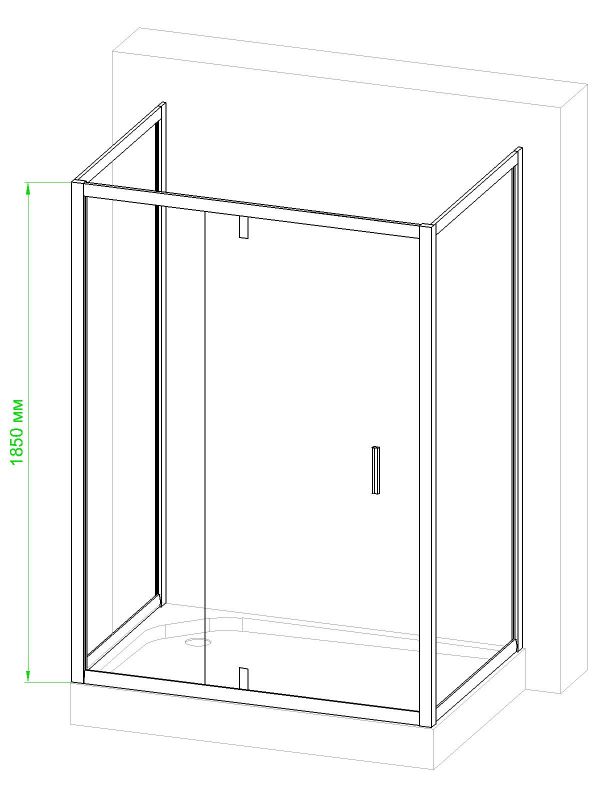 Душевой уголок Royal Bath HV 120x80x185, RB8120HV-C-CH-P фото 4