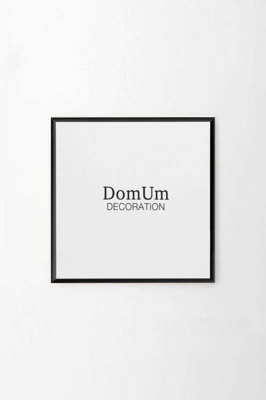 Черная рамка из алюминия ROUNDED'9 Domum Decoration BD-2062436 21х21