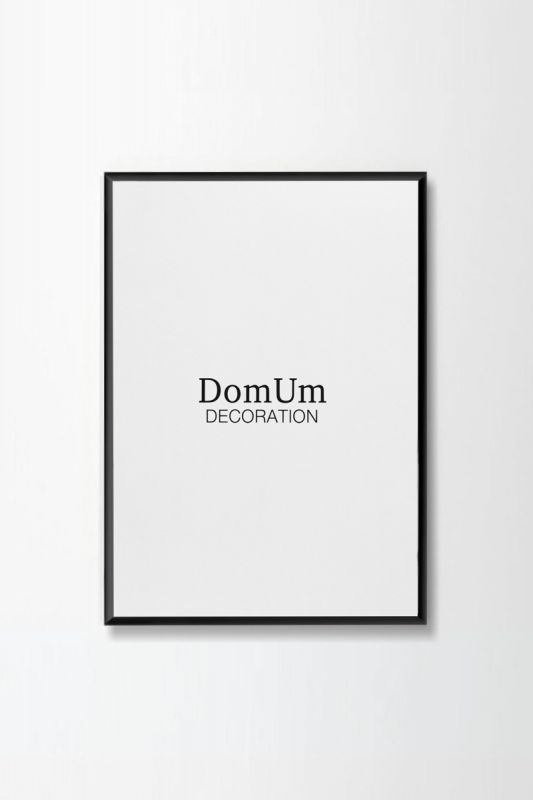 Черная рамка из алюминия ROUNDED'9 Domum Decoration BD-2062436 21х21