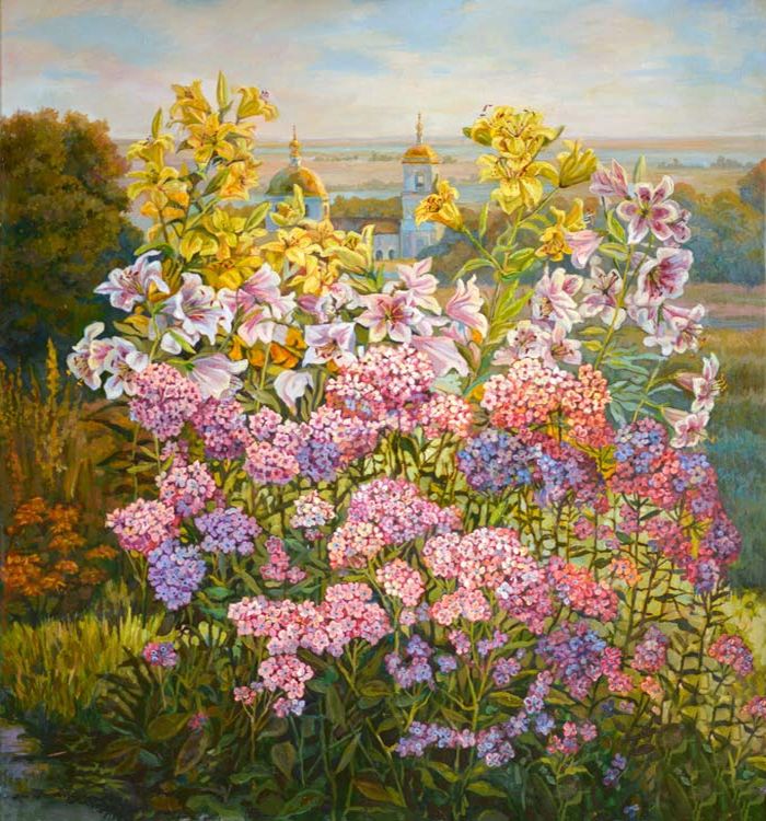 Картина "Осенние цветы" Панов Эдуард Парфирьевич