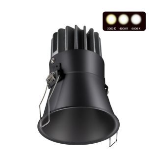 Встраиваемый светодиодный светильник с переключателем цветовой температуры NovoTech SPOT LANG 358909