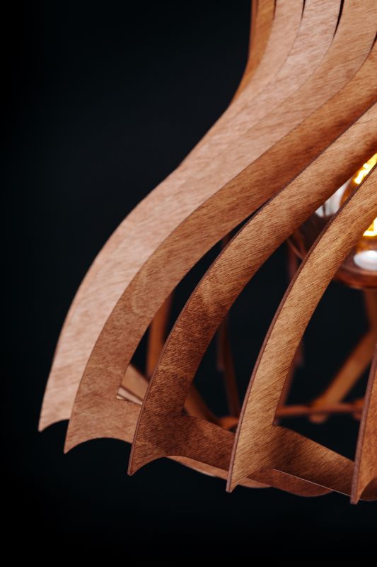 Подвесной деревянный светильник Woodshire Санлайт 0235mx