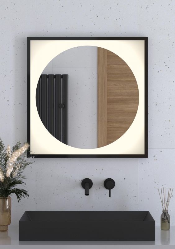 Зеркало для ванной DEFESTO ECLIPSE DF 2232 с LED-подсветкой Ø70см фото 3