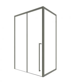 Душевой уголок Timo-S TDSS-140/13C-8R T48L+T60 120x90 L стекло прозрачное / профиль никель