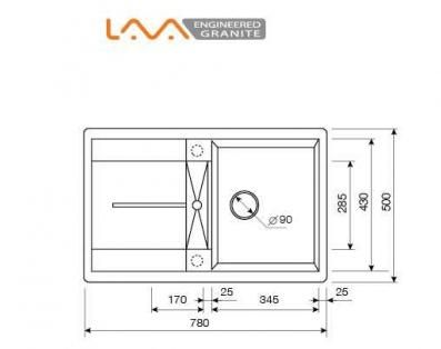 Мойка Lava L6.BAS черный