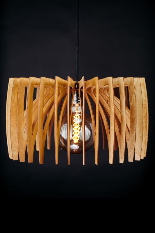 Подвесной деревянный светильник Woodshire Солу 1840vi
