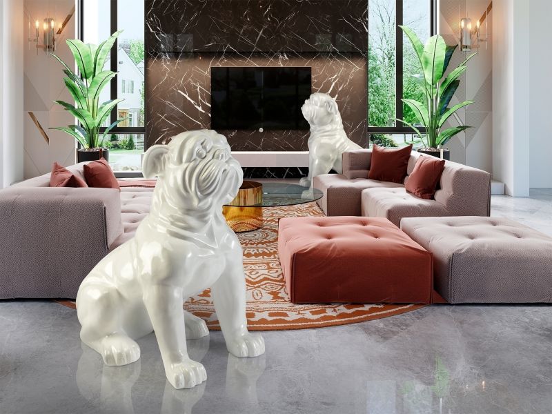 Фигурка большая White Bulldog белая Schuller BD-2609361 фото 3