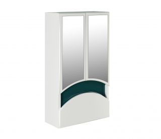 Зеркальный шкаф Mixline Радуга-46 522474 зелёный, 46х80 см