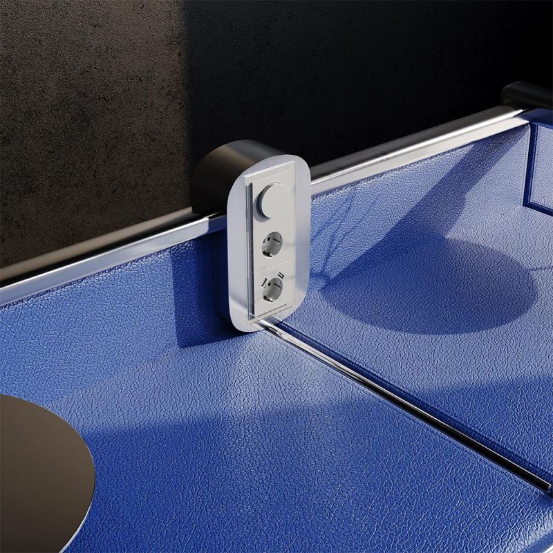 Розетка встраиваемая VOLTUM S70 с заземлением и защитными шторками, 16А, с USB, A+A, (сталь) VLS040405 фото 7