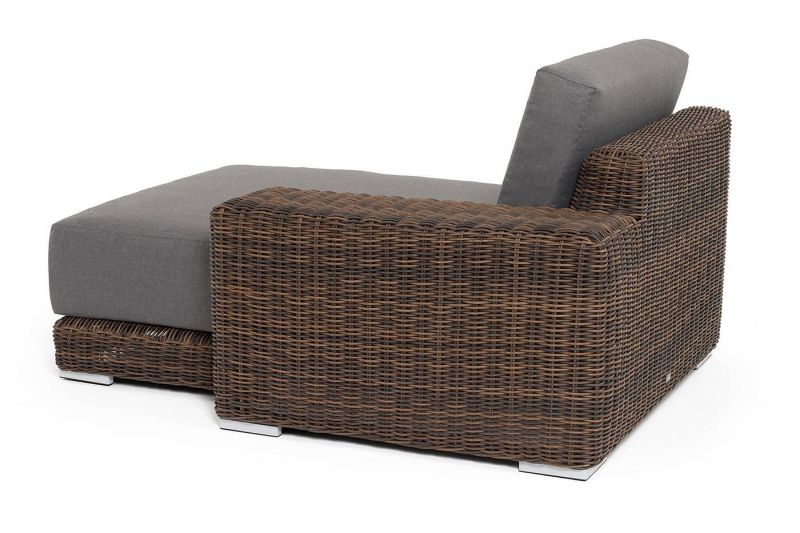 Кушетка 4SIS Капри из искусственного ротанга, коричневого цвета BD-3128330 фото 4