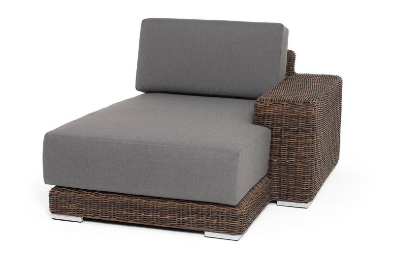 Кушетка 4SIS Капри из искусственного ротанга, коричневого цвета BD-3128330 фото 1