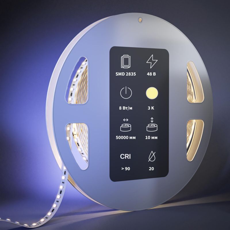 Светодиодная лента Maytoni LED 3000К(теплый) 8W 201210 фото 3