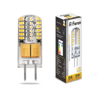 Лампа светодиодная Feron 3W G4 2700K 25531