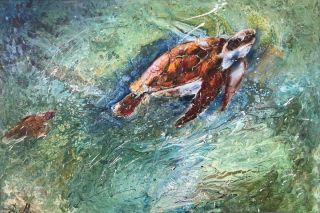 Картина "Морские черепахи" Маливани Диана