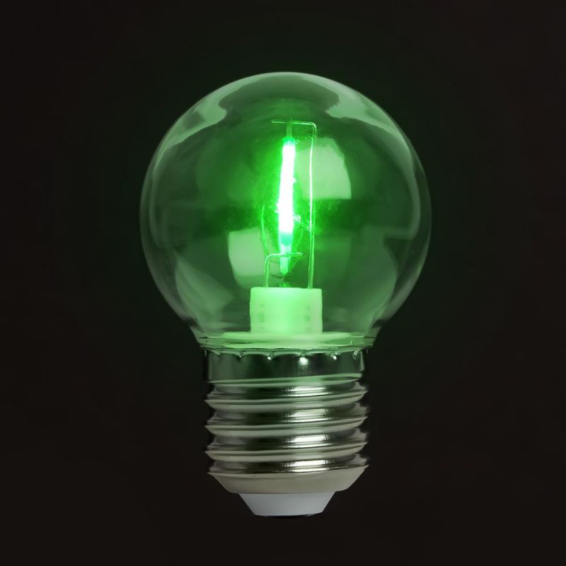 Лампа светодиодная Feron LB-383 48935 Шарик прозрачный E27 2W зеленый