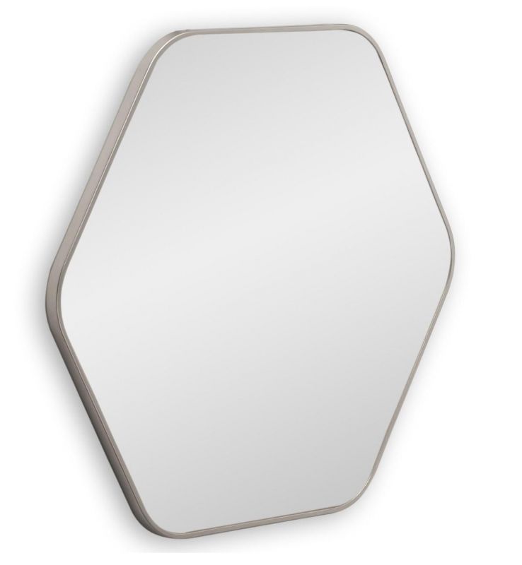 Зеркало в тонкой раме Smal Hexagon M Silver BD-3067241 фото 1