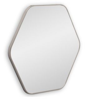 Зеркало в тонкой раме Smal Hexagon M Silver BD-3067241