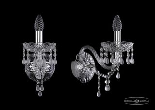 Бра Bohemia Ivele Crystal 1410B/1/160/XL Ni V0300