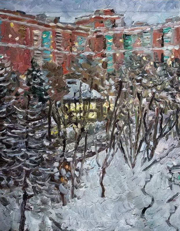 Картина "Утренний вид из окна" Ягужинская Анна
