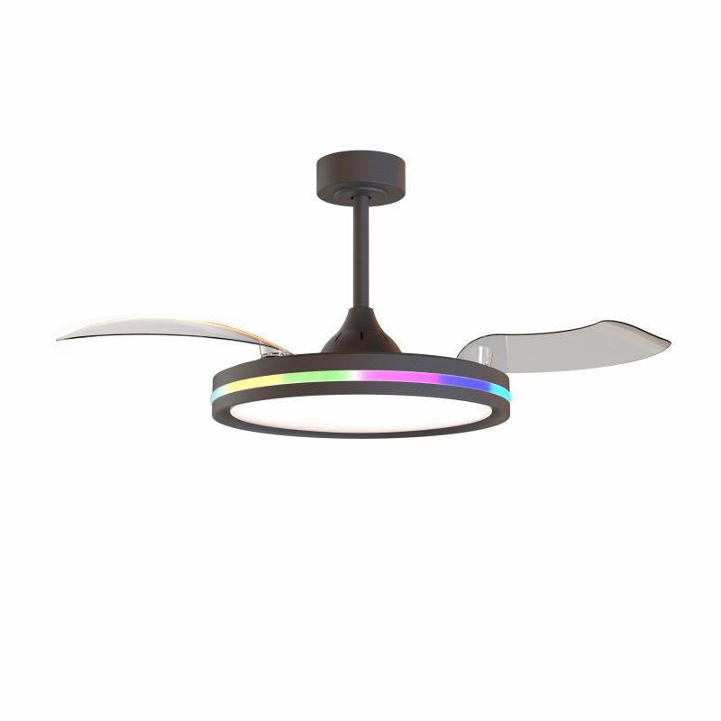 Люстра потолочная-вентилятор Mantra RAFAGA LED 3000-6500К (теплый,белый,холодный) 8728 фото 1