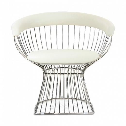 Кресло Sotogrande Platner Lounge H82 BD-3054831 белый, хром фото 1