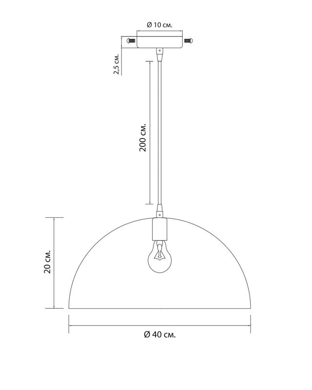 Белый подвесной светильник LH Mirror Home Детройт BD-3069813 фото 9
