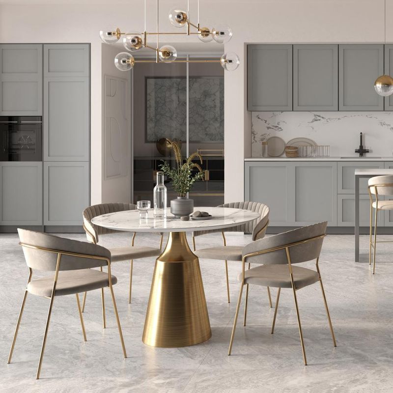 Комплект из 2-х стульев BRADEX Home Turin латте с золотыми ножками BD-3072991 фото 13