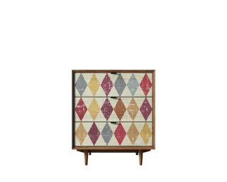Комод Этажерка "Bruni print" коричневый BD-3090912