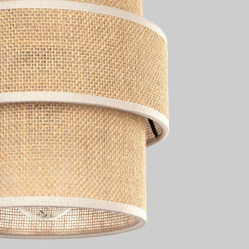 Подвесной светильник TK Lighting Calisto с тканевым рассеивателем E27 15W 5401 фото 2