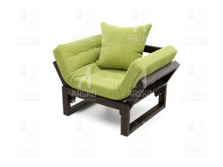 Кресло Амбер венге зеленая рогожка BD-2156152