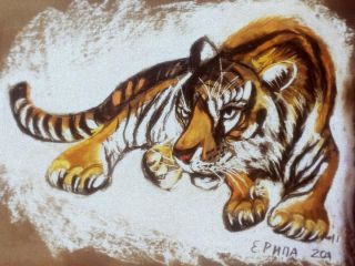 Картина "Тигр" Елена Рипа