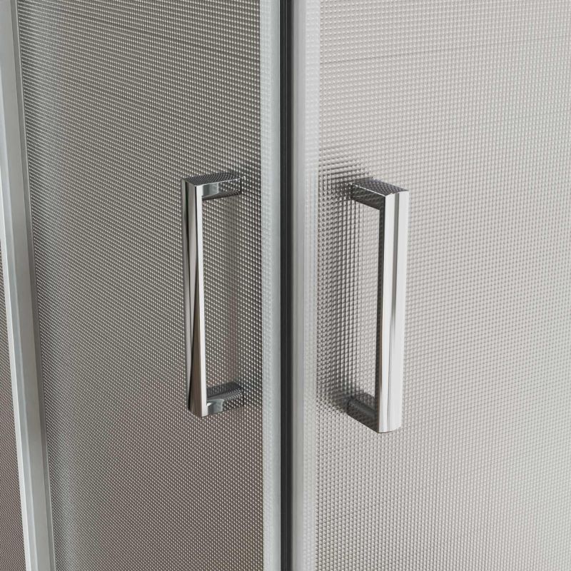 Душевой уголок Vincea City VSS-5CT800MT 80х80 см, профиль хром, стекло рифленое фото 4