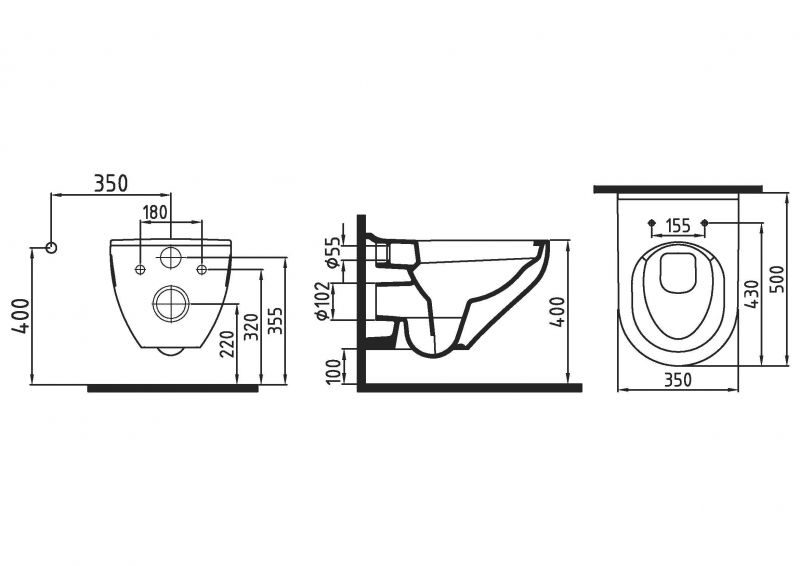 Подвесной унитаз Bien Ion IOKA050N2VP0W5000 с микролифтом фото 4