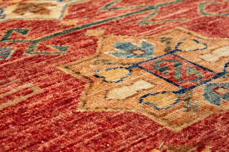 Пакистанский ковер из шерсти Carpet «KAZAK ROYAL» 23535-RED-BGE 408 x 497 см