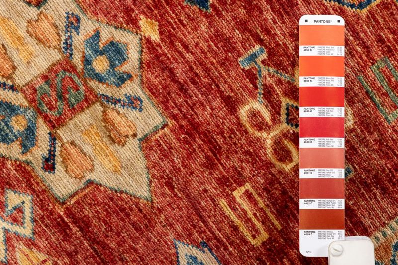 Пакистанский ковер из шерсти Carpet «KAZAK ROYAL» 23535-RED-BGE 408 x 497 см