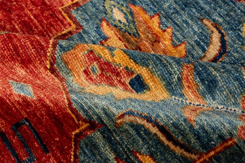 Пакистанский ковер из шерсти Carpet «KAZAK ROYAL» 23535-RED-BGE 408 x 497 см