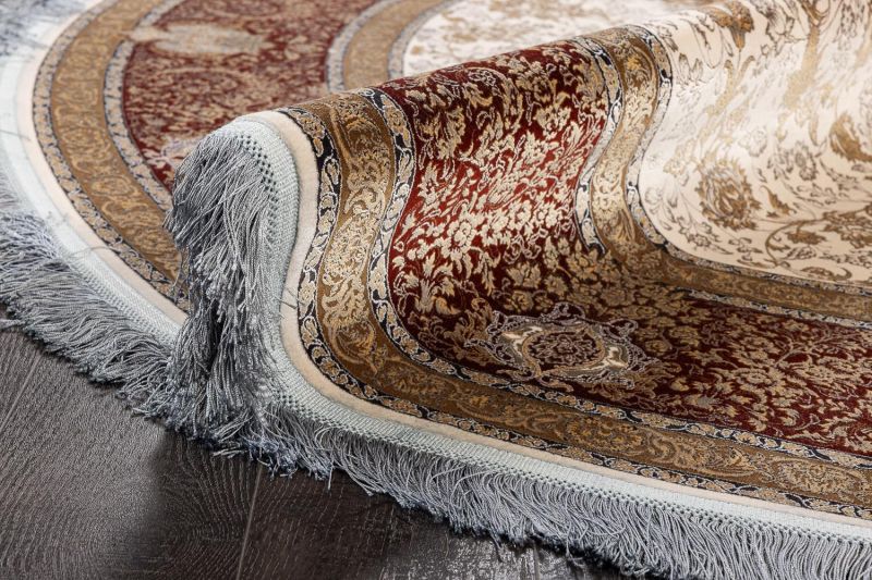 Иранский ковер из шёлка, бамбукового шёлка и акрила Carpet «NARSIS» 8310(Round) 200 x 200 см фото 8