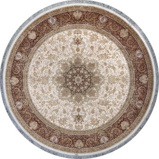 Иранский ковер из шёлка, бамбукового шёлка и акрила Carpet «NARSIS» 8310(Round) 200 x 200 см