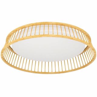 Потолочный светильник Eglo LUPPINERIA, 20W (LED), 3000K, 2400lm, H95, ?450, сталь, коричневый, белый / пластик, белый