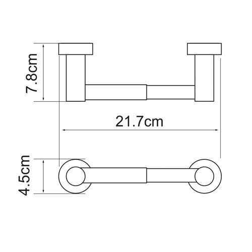 Держатель туалетной бумаги WasserKRAFT Donau K-9422