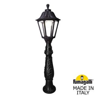 Садовый светильник-столбик FUMAGALLI IAFAET.R/NOEMI черный, прозрачный E35.162.000.AXH27