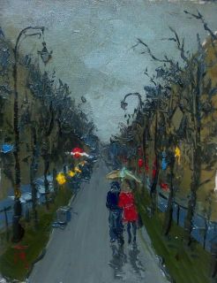 Картина "Погуляем в дождь" Головченко Алексей