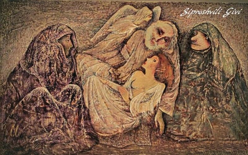 Картина "Сладкий сон в старости" Гиви Сипрошвили